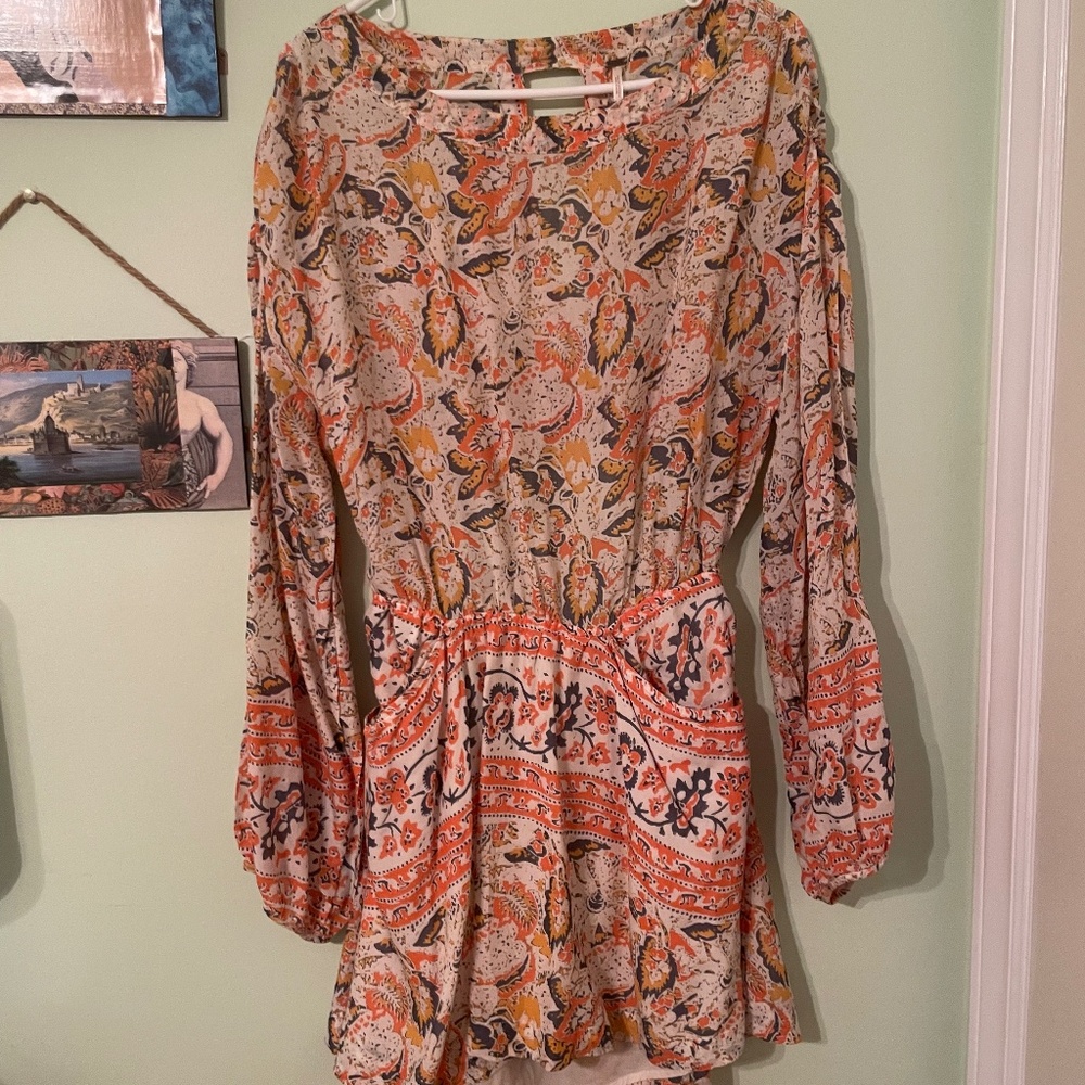 Free People Soft Print Dress Size Small